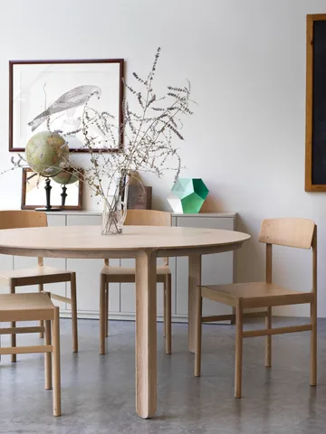 Rod chair - White pigmented matte lacquered oak - Mavis