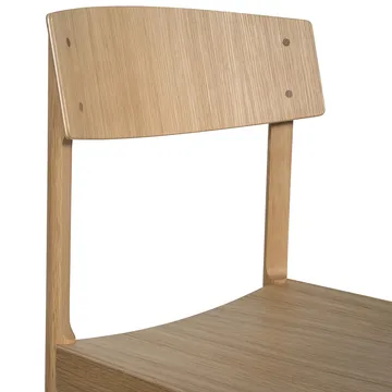 Rod chair - White pigmented matte lacquered oak - Mavis