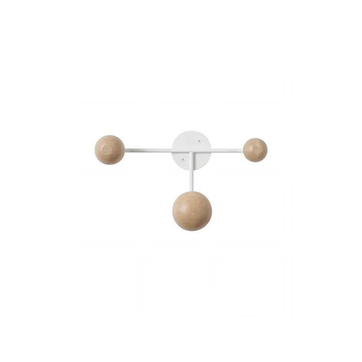 Bill Triple coat rack - White - Maze