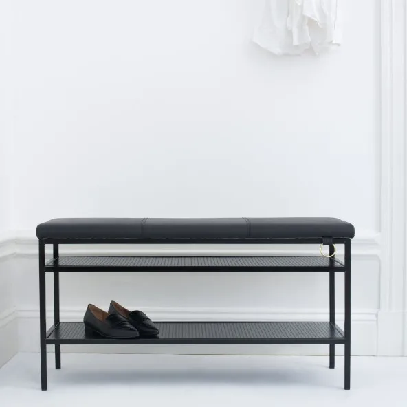 Nancy shoe shelf, Black Maze