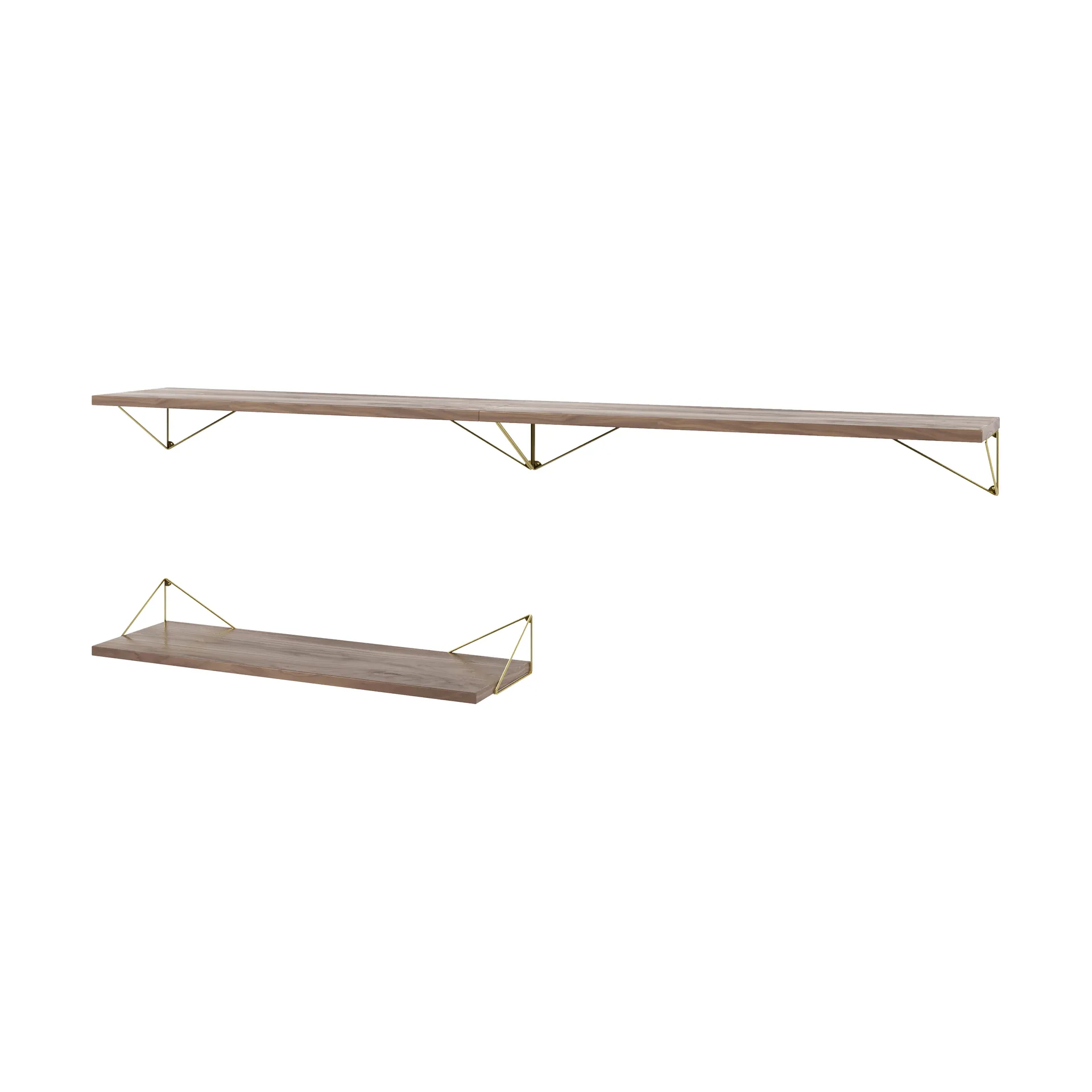 Pythagoras Bundle A shelving system walnut-brass Maze