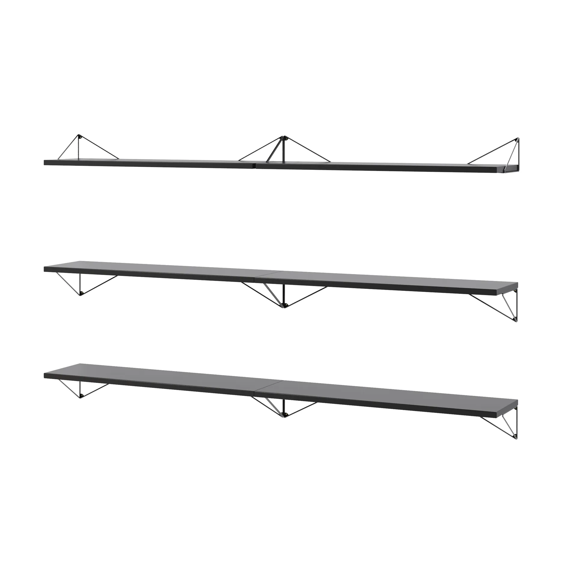 Pythagoras Bundle B shelving system black-black Maze