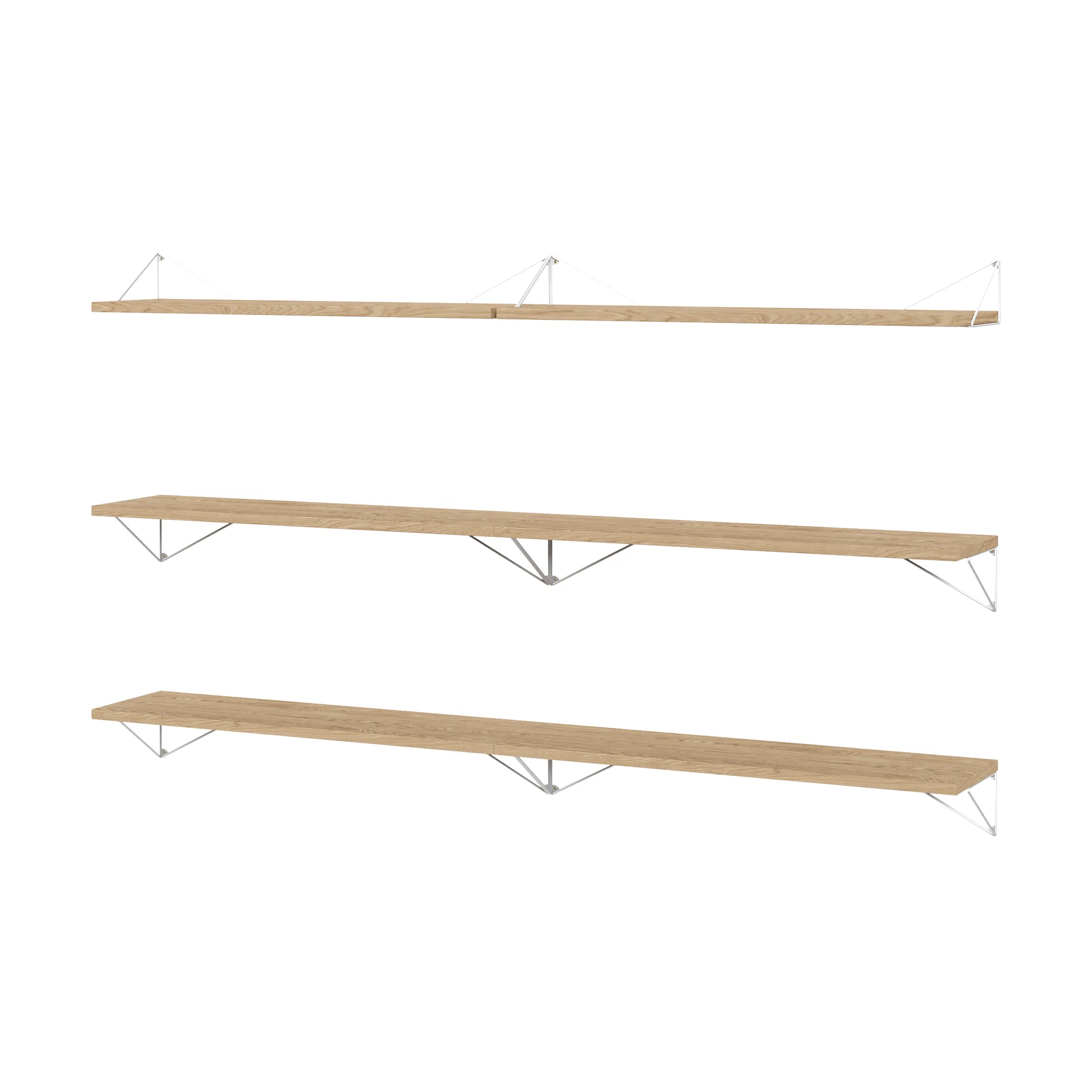 Pythagoras Bundle B shelving system oak-white Maze