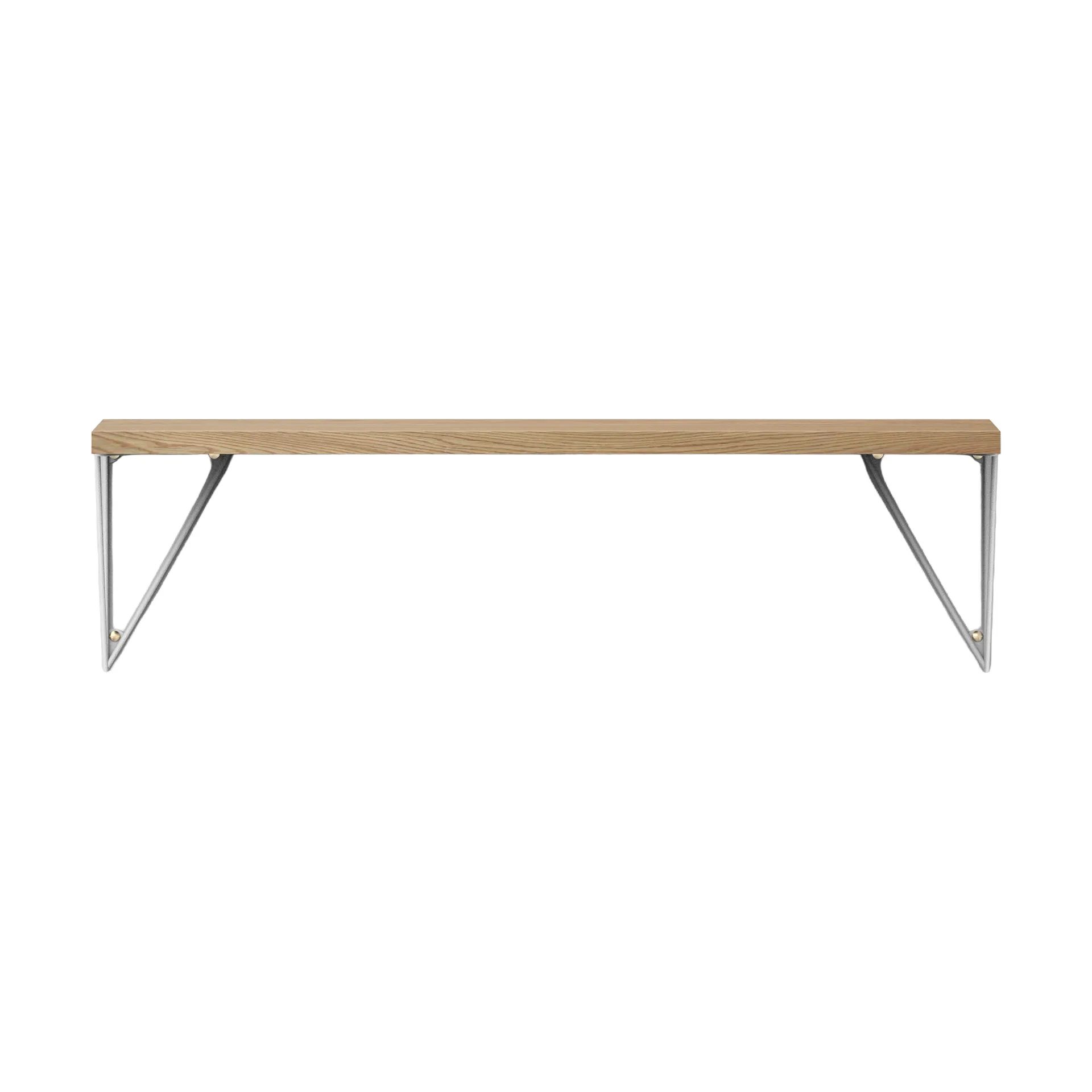 Pythagoras shelf, oak-white, 20x80 cm Maze