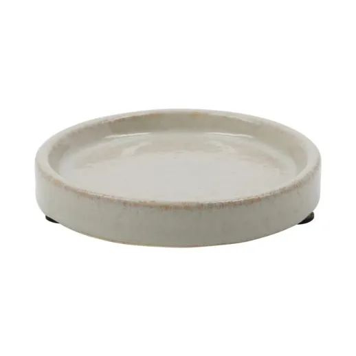 Datura soap dish Ø12.5 cm, Shellish grey Meraki