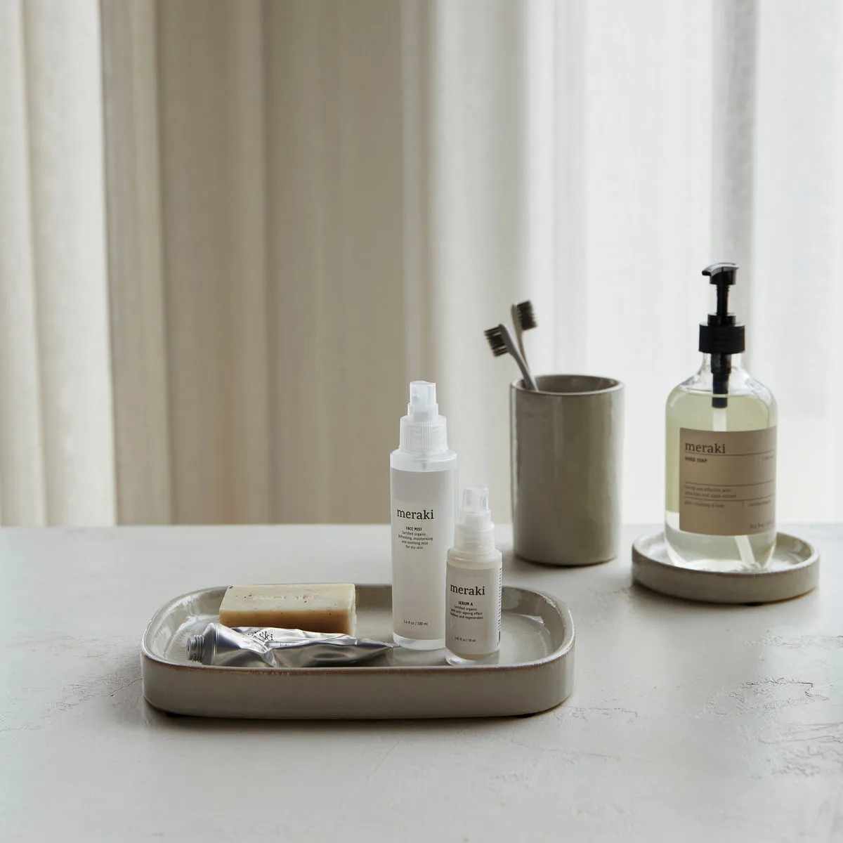 Datura tray, Shellfish grey Meraki