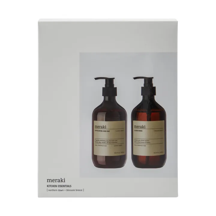 Meraki gift set hand soap and dish soap - Exfoliating Northern star, Blossom breeze - Meraki