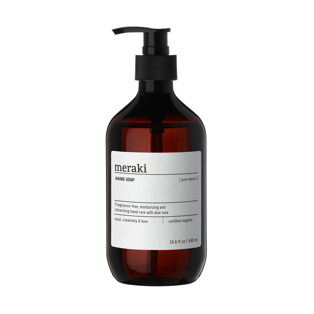 Meraki hand soap 490 ml, Pure basic Meraki