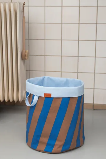Nova Arte laundry basket 40x40x50 cm - Cobalt-blush - Mette Ditmer