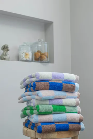 Retro towel - Cobalt, 50x90 cm - Mette Ditmer
