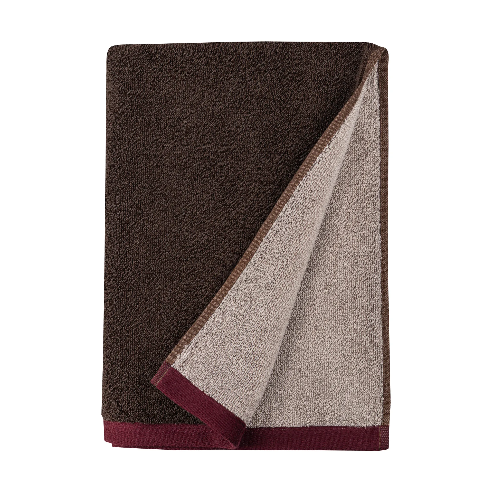 Soft towel 50x90 cm, Brown-sand Mette Ditmer