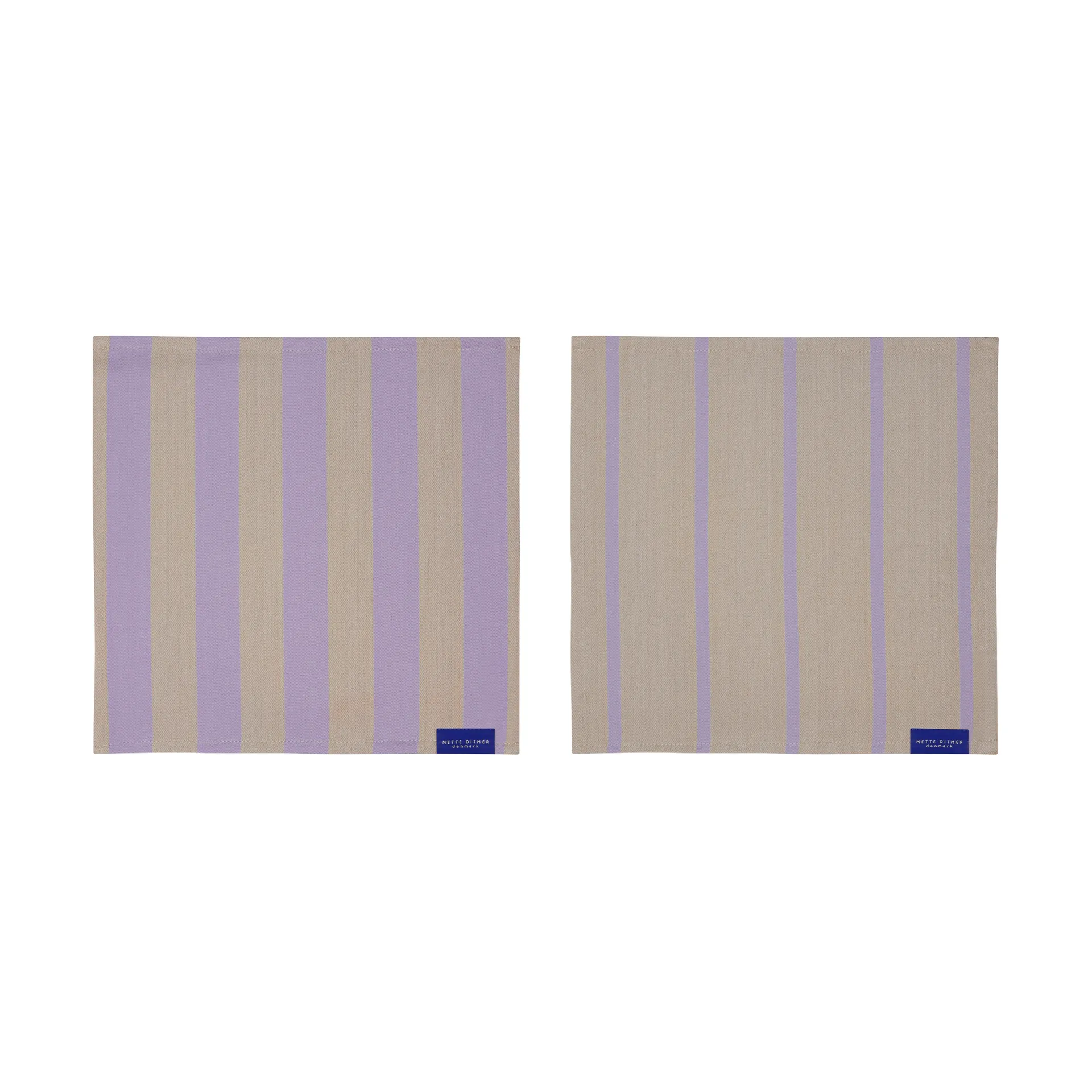 Stripes dishcloth 33x33 cm 2-pack, Sand Mette Ditmer