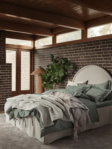 Napoli bed skirt - Sand, 160x220x42 cm - Mille Notti