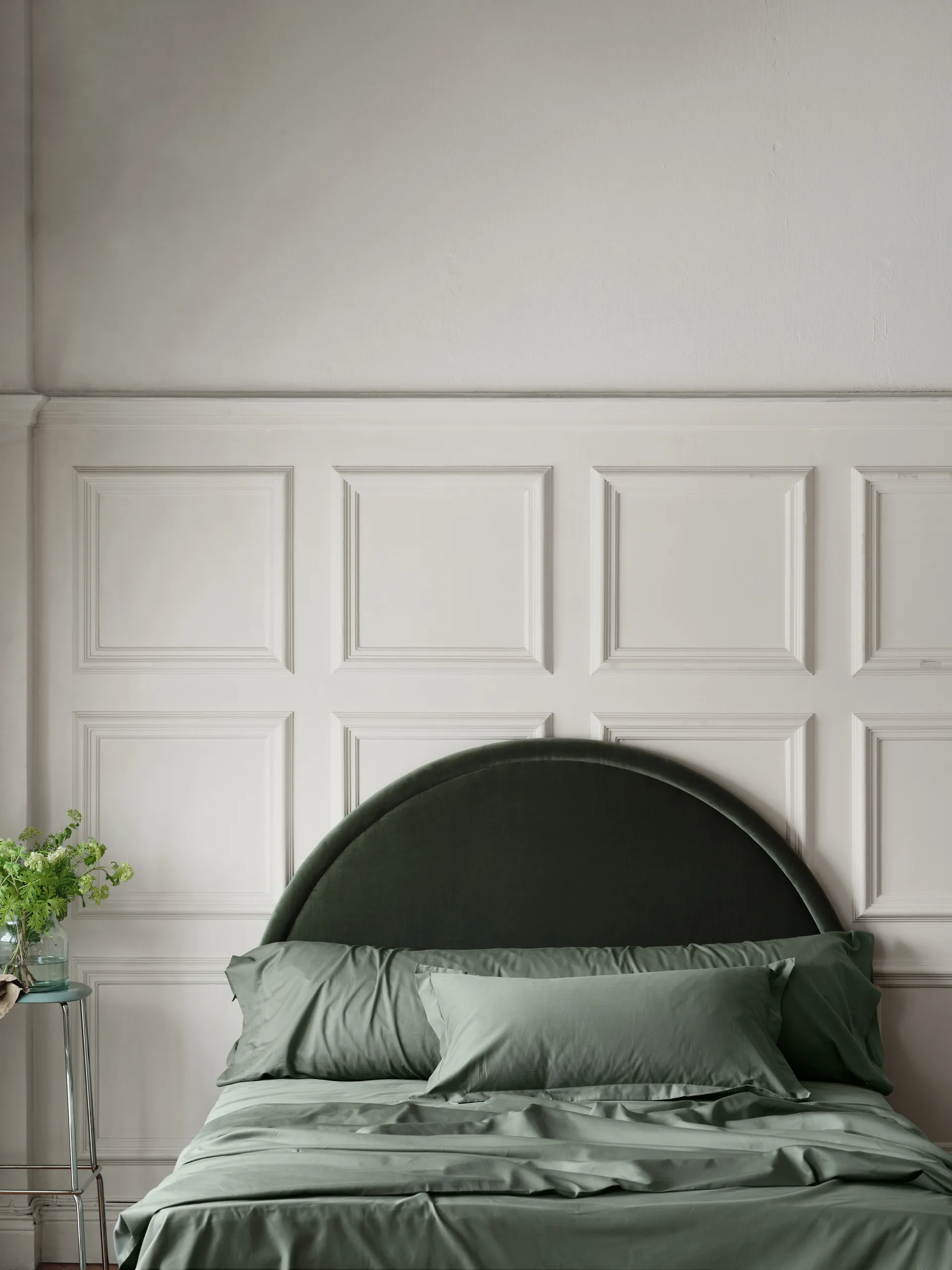 Satina duvet cover, Green, 150x210 cm Mille Notti