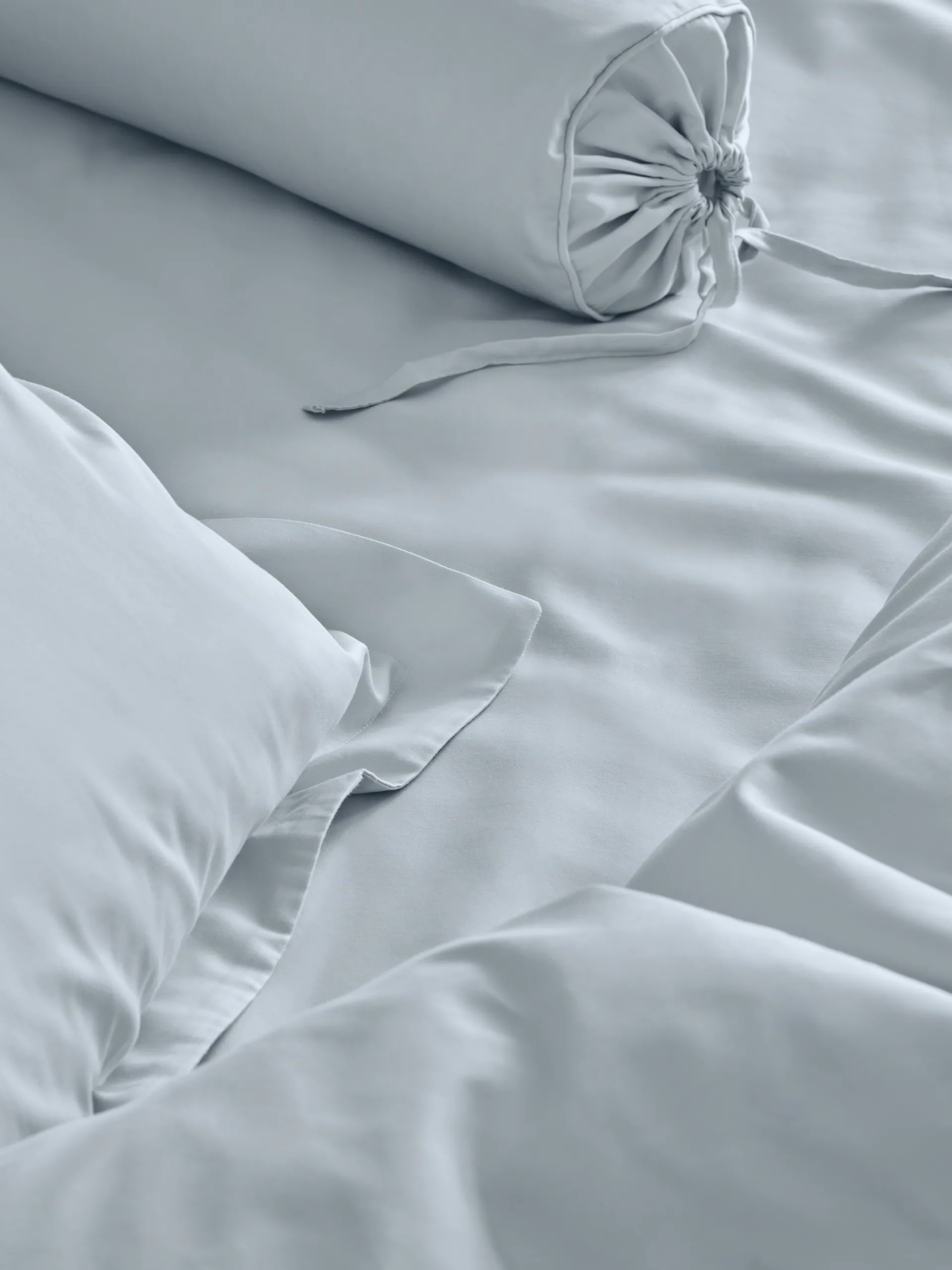Satina duvet cover, Light blue, 220x220 cm Mille Notti