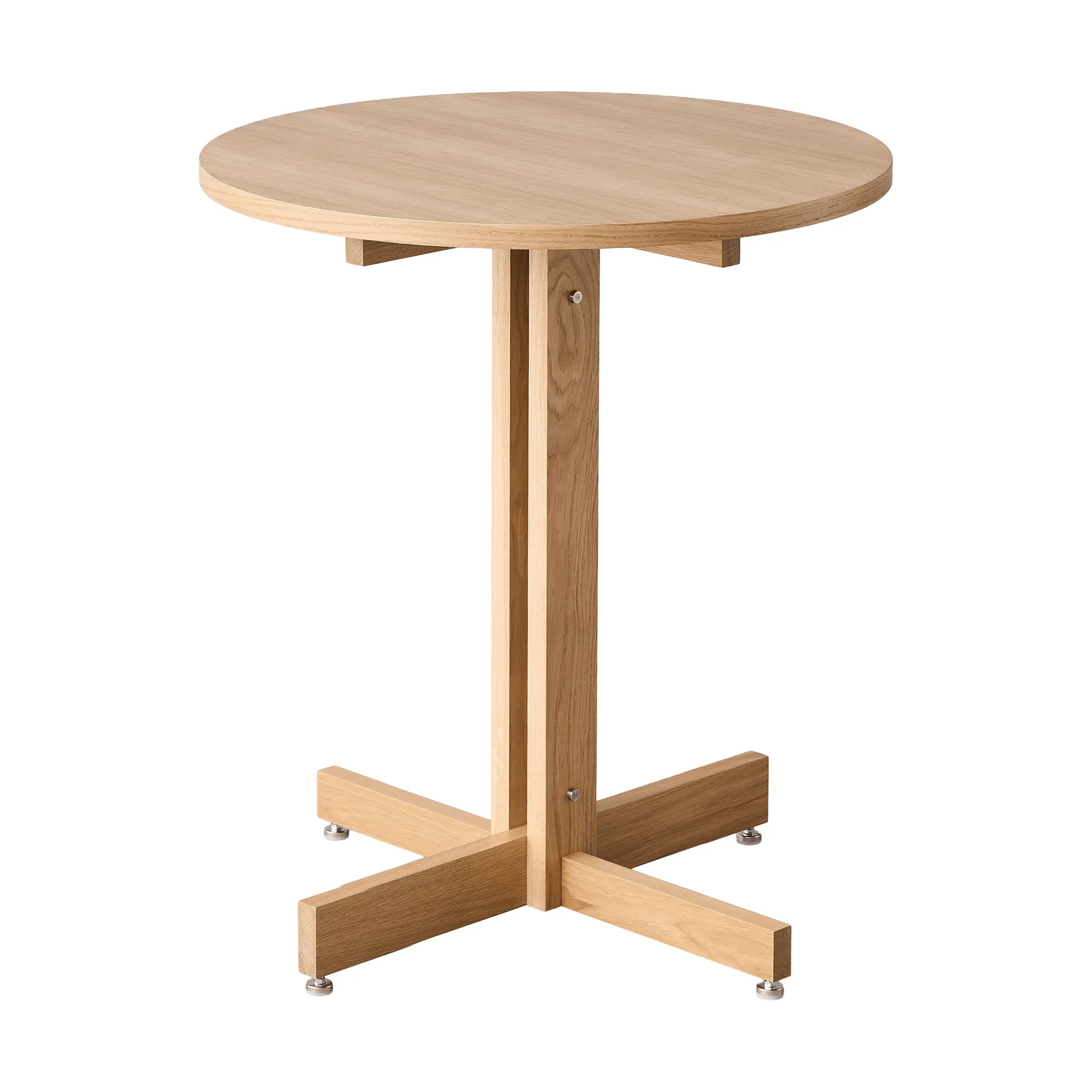 KUMU café table, Oiled oak, Ø65 cm MOEBE