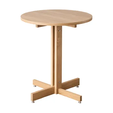 KUMU café table - Oiled oak, Ø65 cm - MOEBE