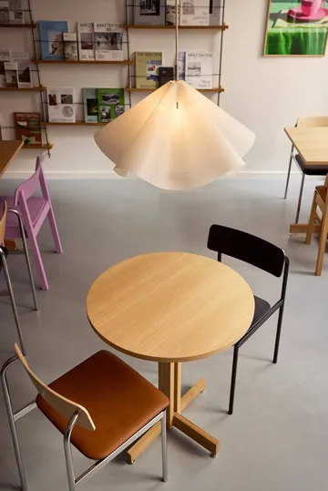 KUMU café table - Oiled oak, Ø65 cm - MOEBE
