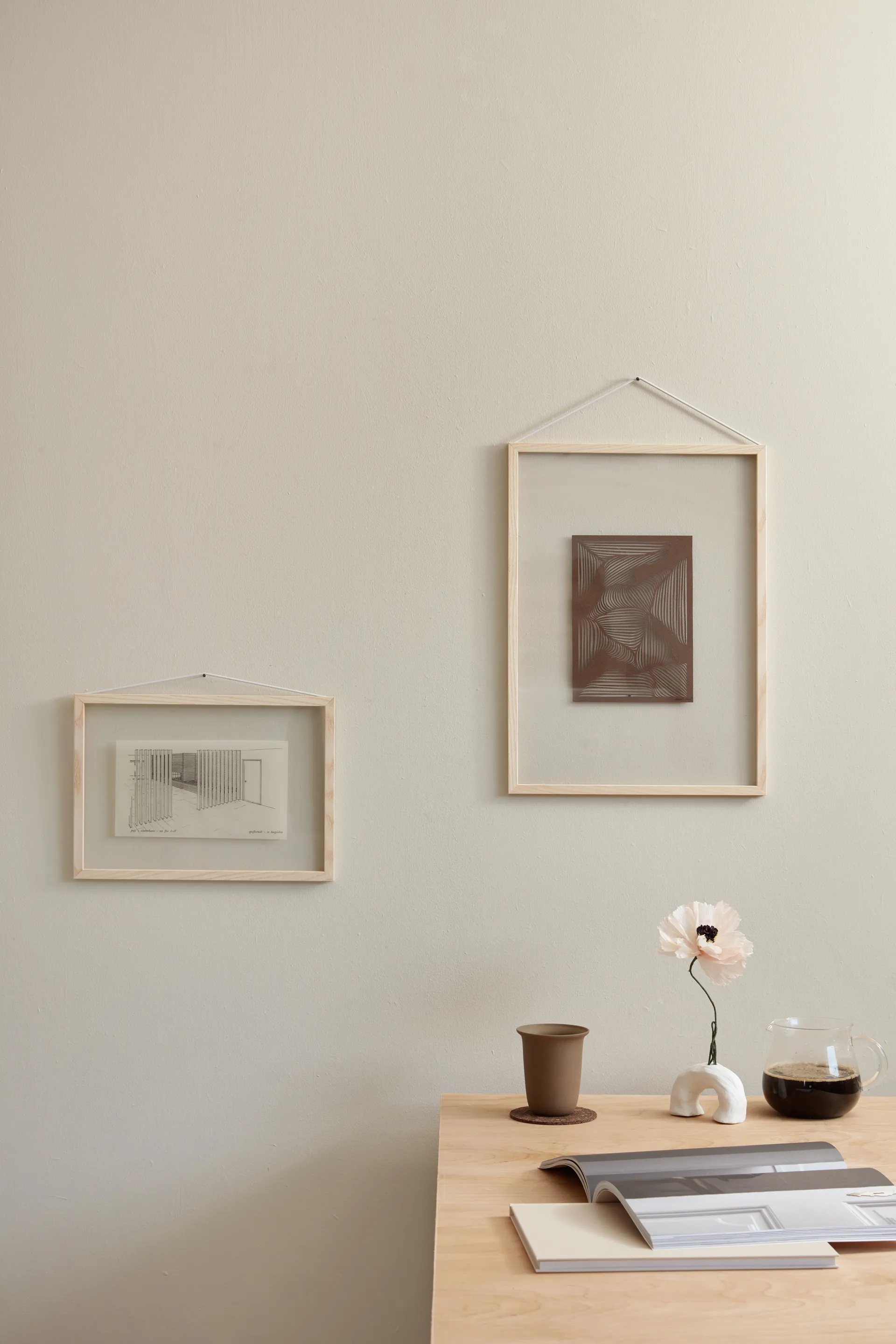 Moebe ash frame A4 23.2x31.7 cm, Transparent. Wood. Black MOEBE