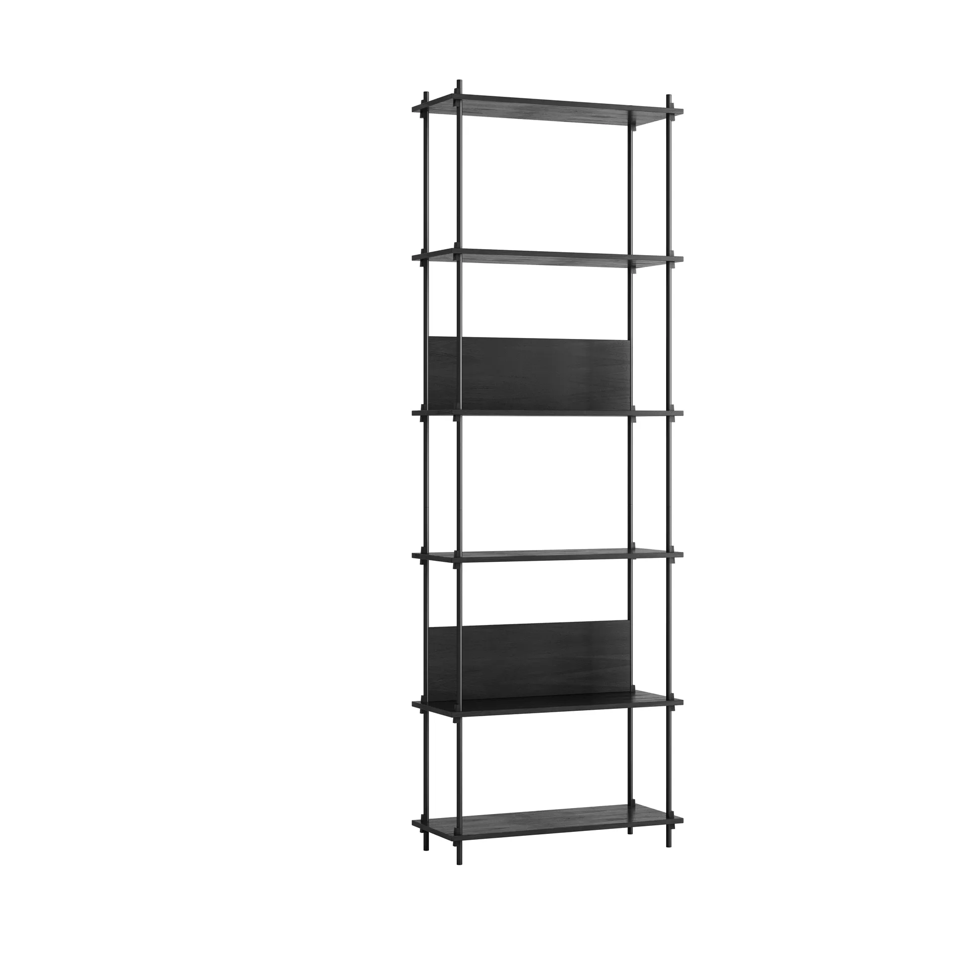 Moebe shelving system s.255.1.A, Black MOEBE