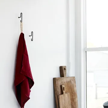 Moebe wall hook small 2-pack - Black - MOEBE