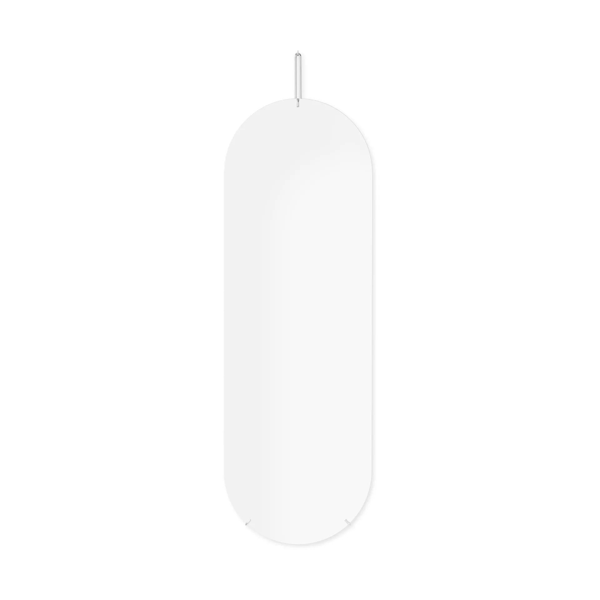 Moebe wall mirror 133 cm, Stainless steel MOEBE