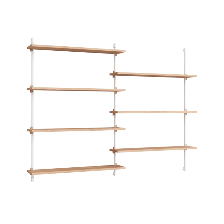 Moebe wall shelving ws.115.2 - Oak-white - MOEBE