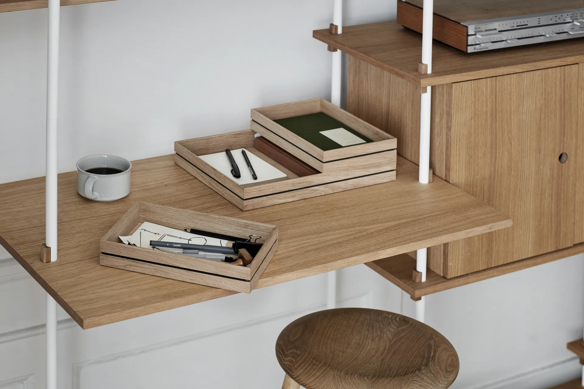 Organise storage box 25x34 cm, Wood MOEBE