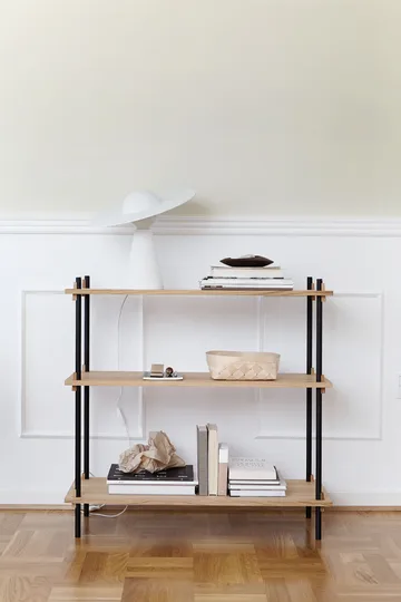 Shelving System classic shelf - Oak-white, 86x200x35 cm, S.200.1.A - MOEBE