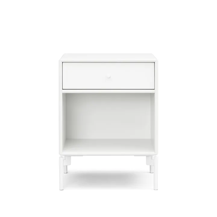 Dream bedside table - New white 101 drawer - snow legs - Montana
