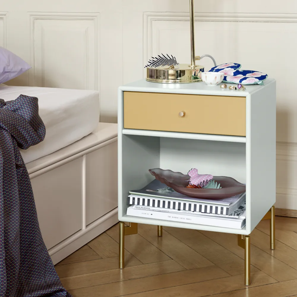 Dream bedside table, Oat 158, base 3cm Montana