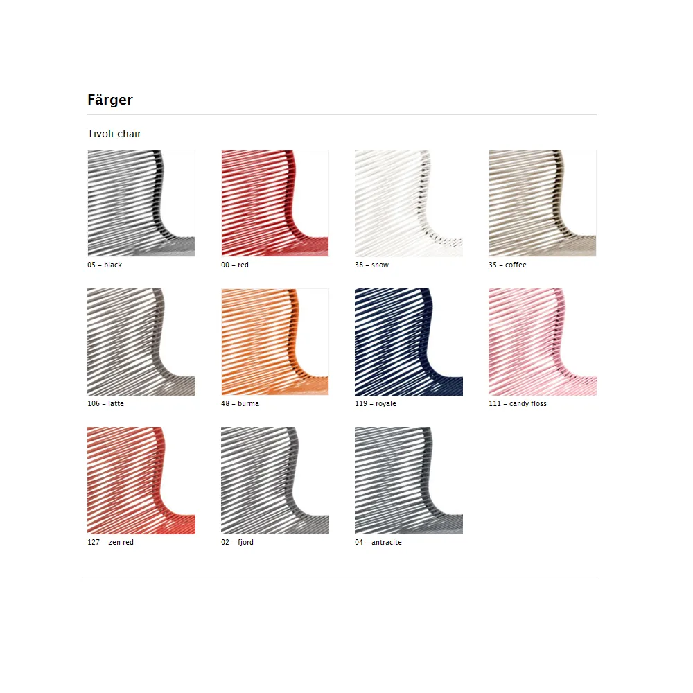 Panton One chair, Clark, stainless steel Montana