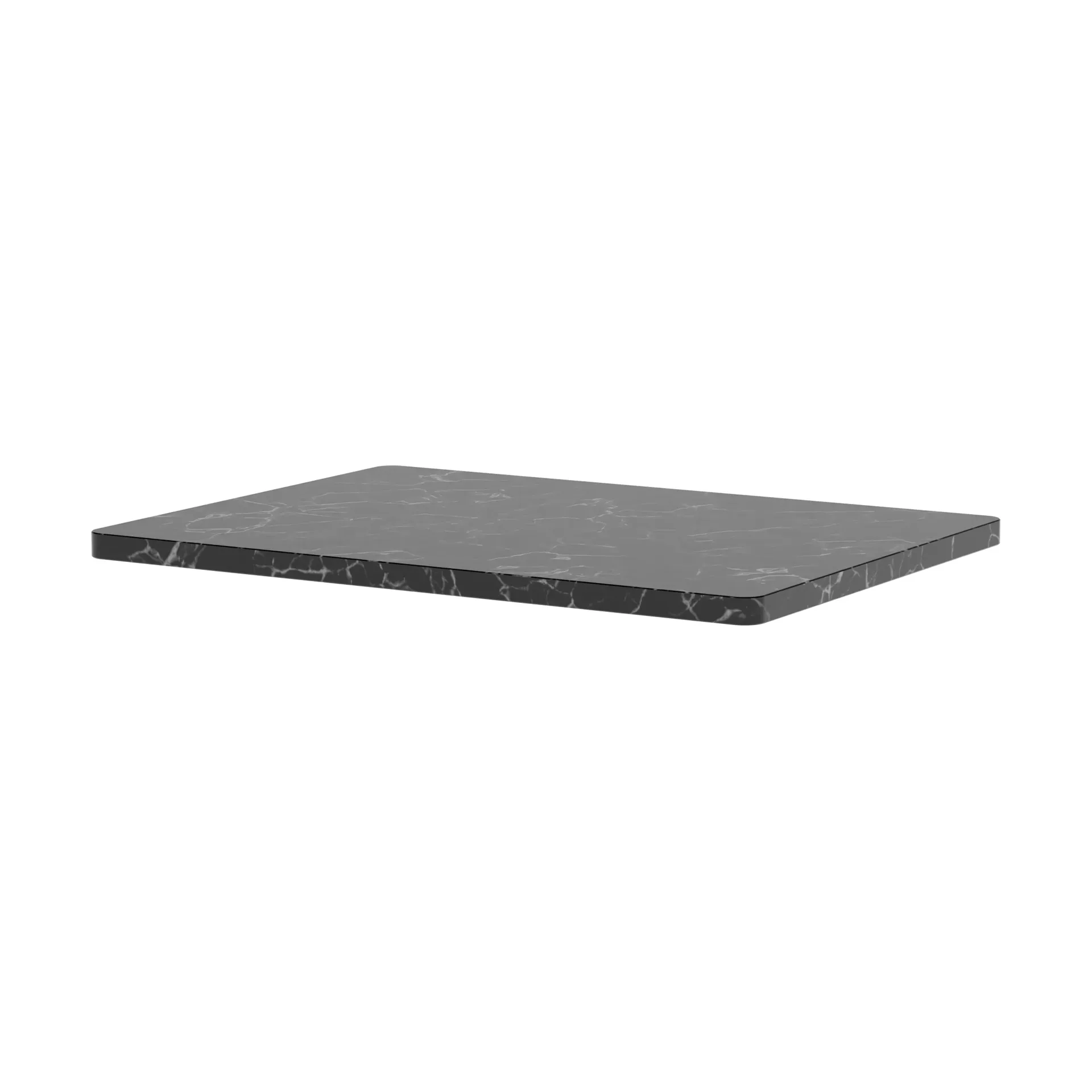 Panton Wire tabletop 34,8x25,7 cm, Black marble Montana