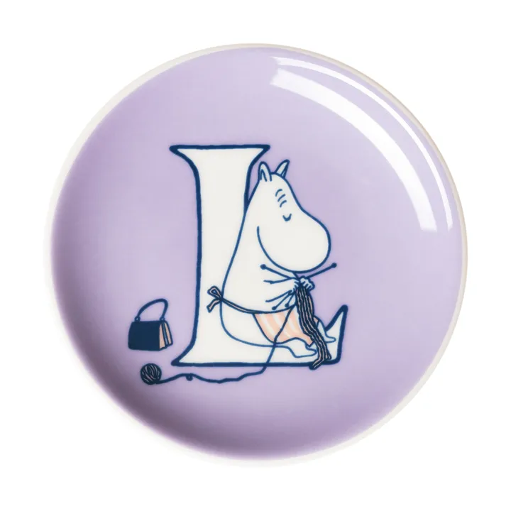 ABC Moomin mini plate - L, 10.5 cm - Moomin Arabia