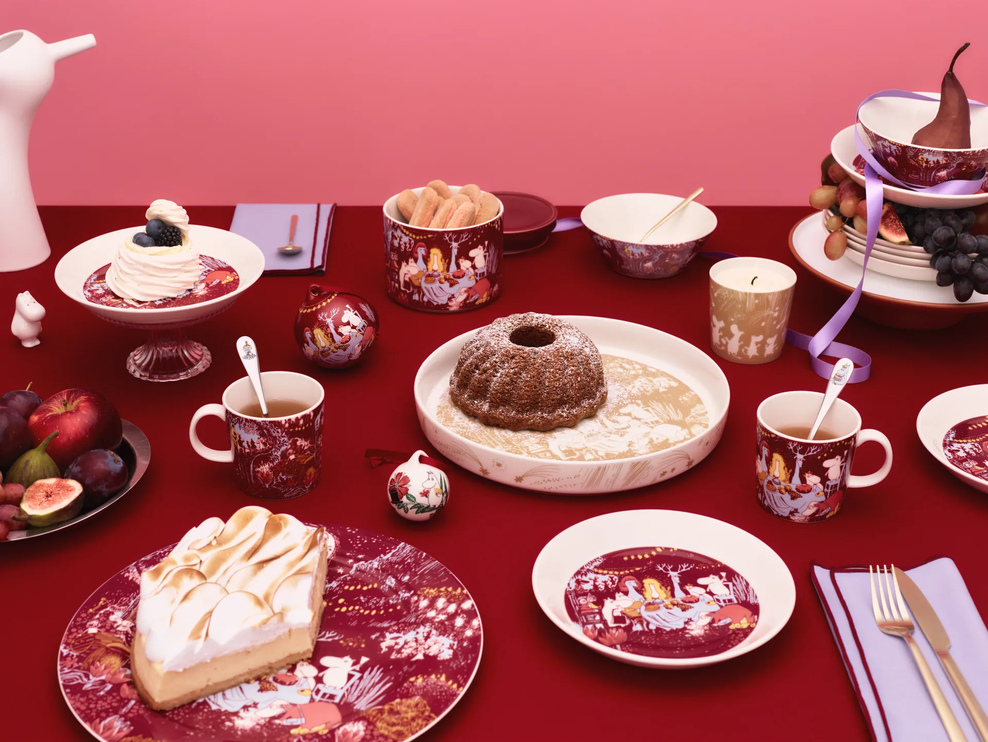 Festive Moments Moomin serving platter, Ø30 cm Moomin Arabia