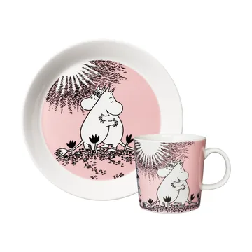 Love 30 Years Moomin Mug & Plate - 2 pieces - Moomin Arabia