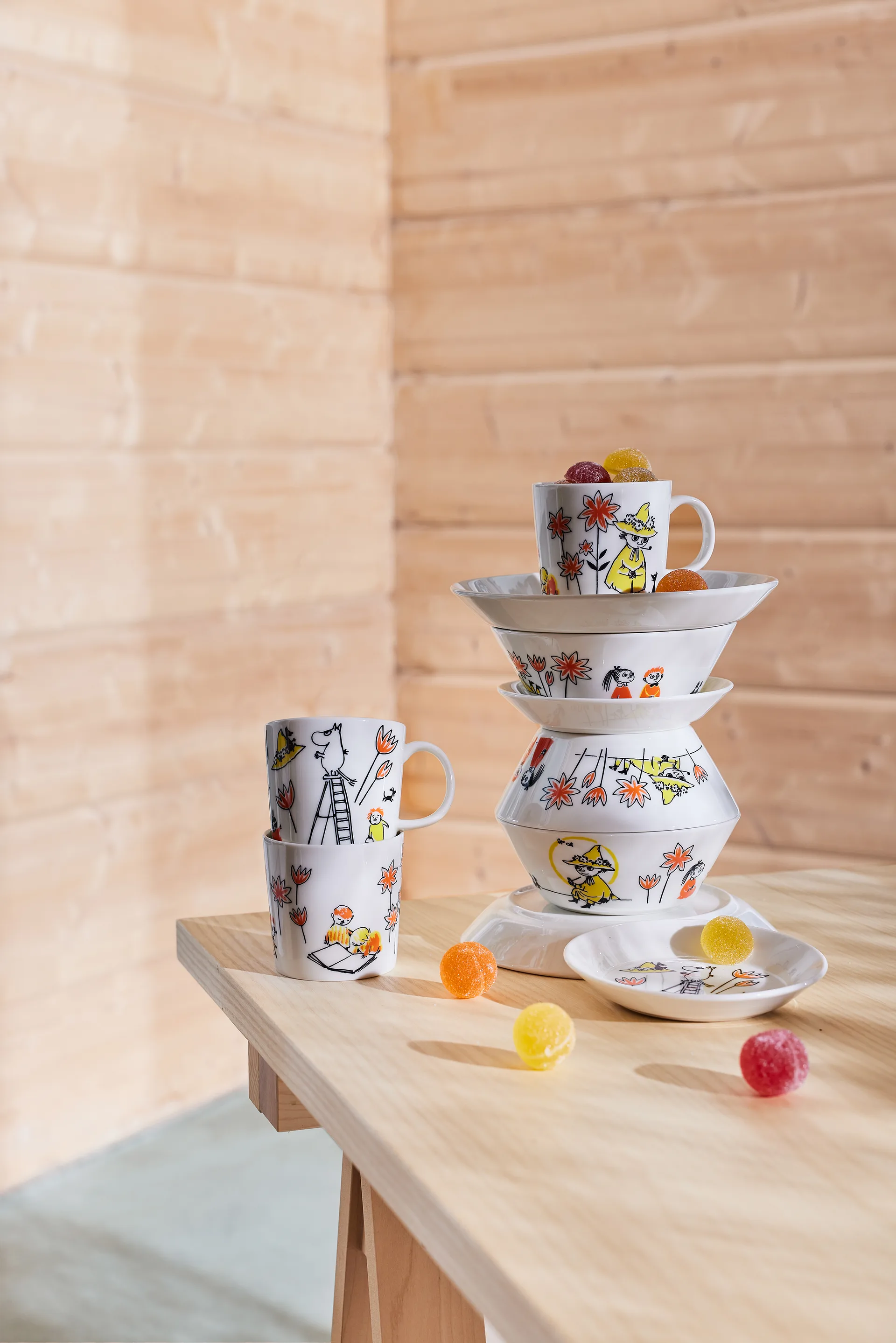 Moomin Arabia x Red Cross Moomin mug ABC Mix 2-pack, 30 cl Moomin Arabia