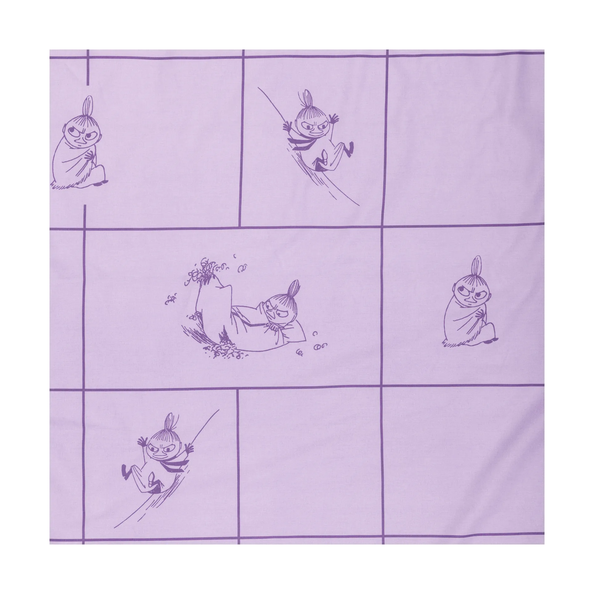 Moomin bed set 150x210 cm, Lilla My, purple Moomin Arabia