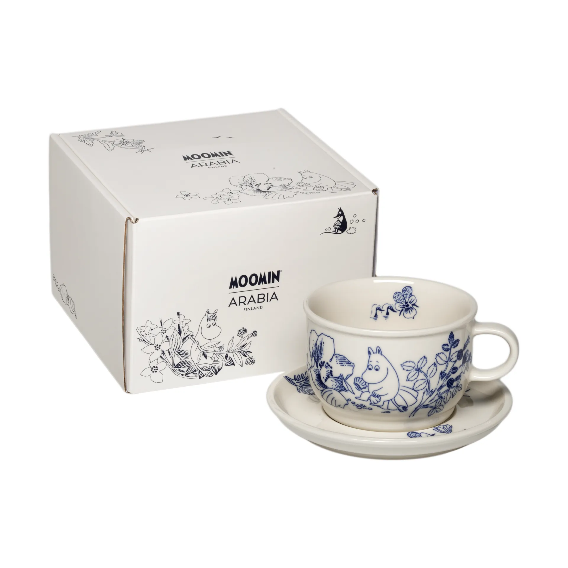 Moomin Haru cup with saucer, 2 pieces Moomin Arabia