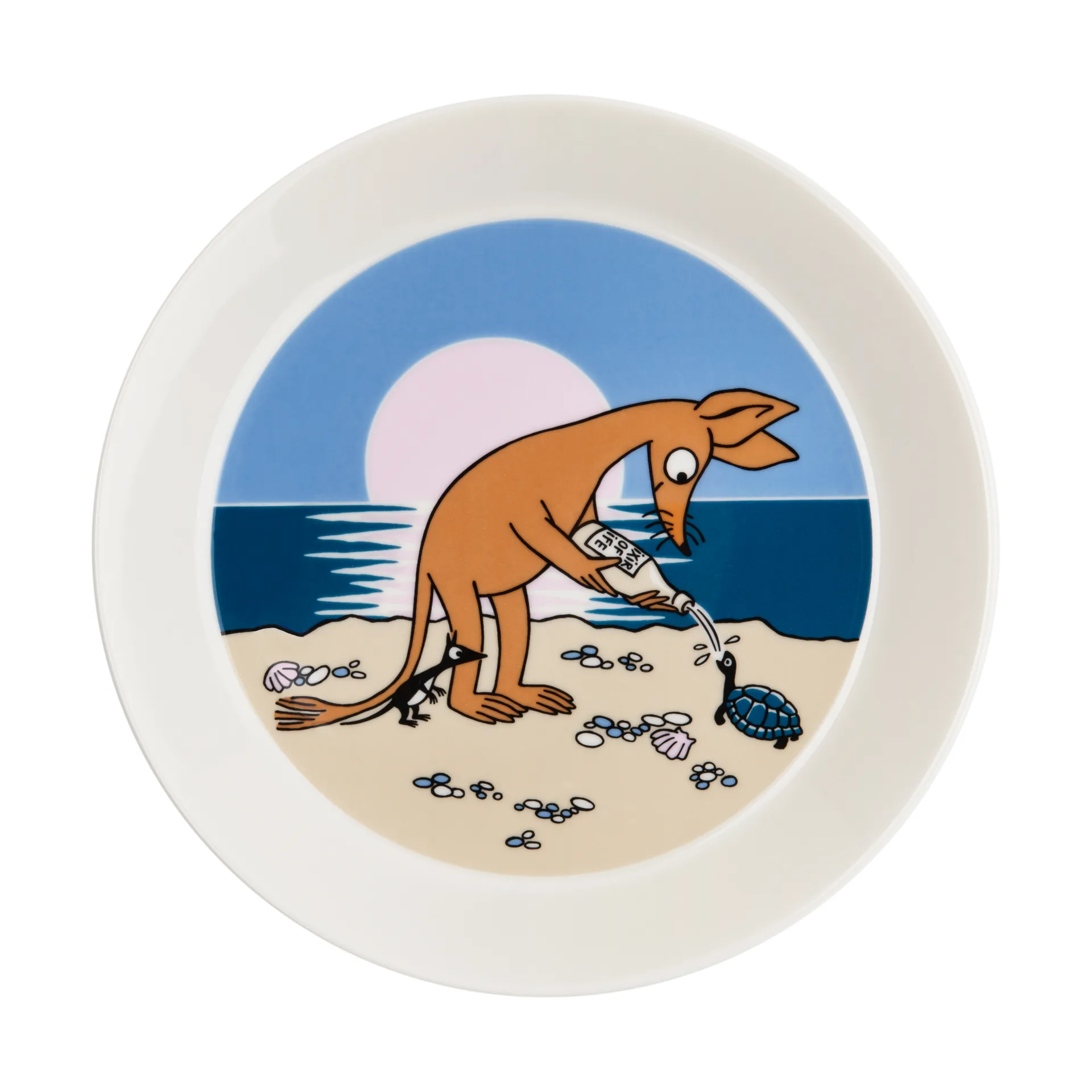 Sniff Moomin plate Ø19 cm, Blue Moomin Arabia
