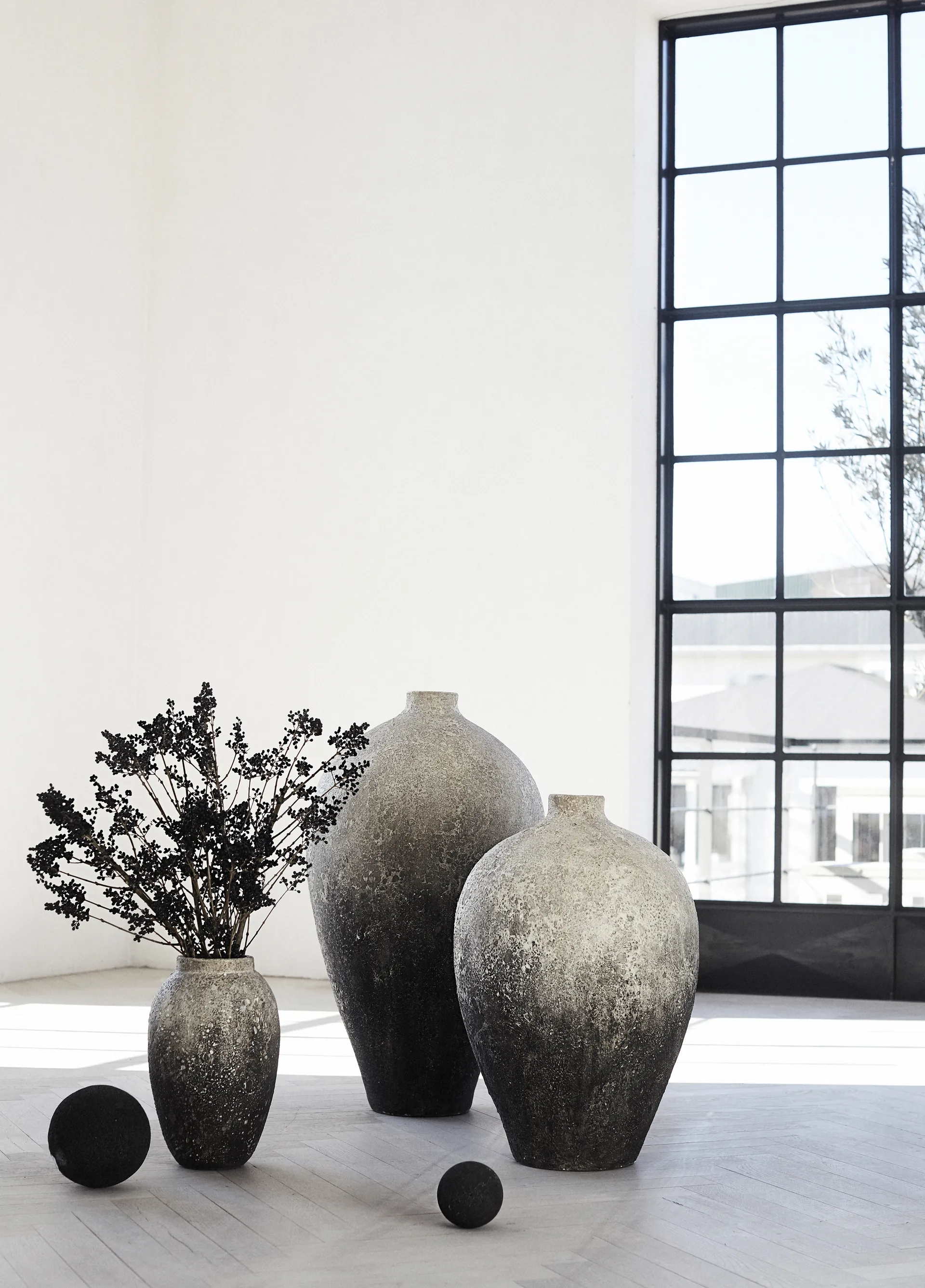Story vase 60 cm, Grey MUUBS