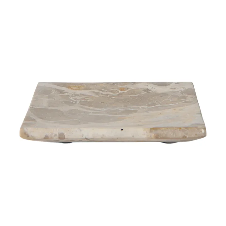 White decorative tray - Seashell, 12x12 cm - MUUBS