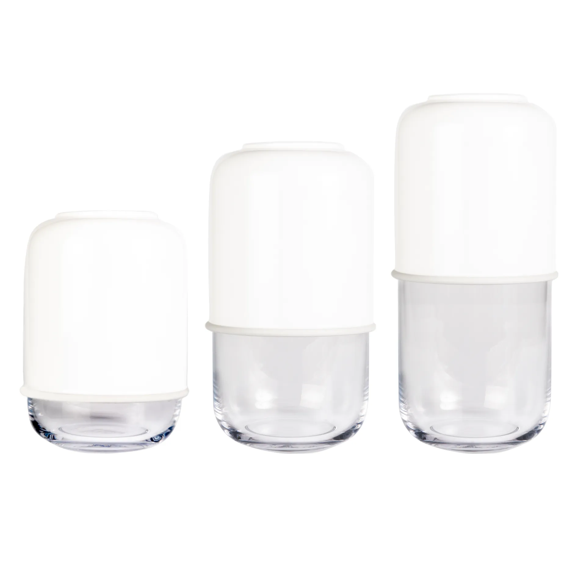 Capsule adjustable vase 18-28 cm, green-clear Muurla