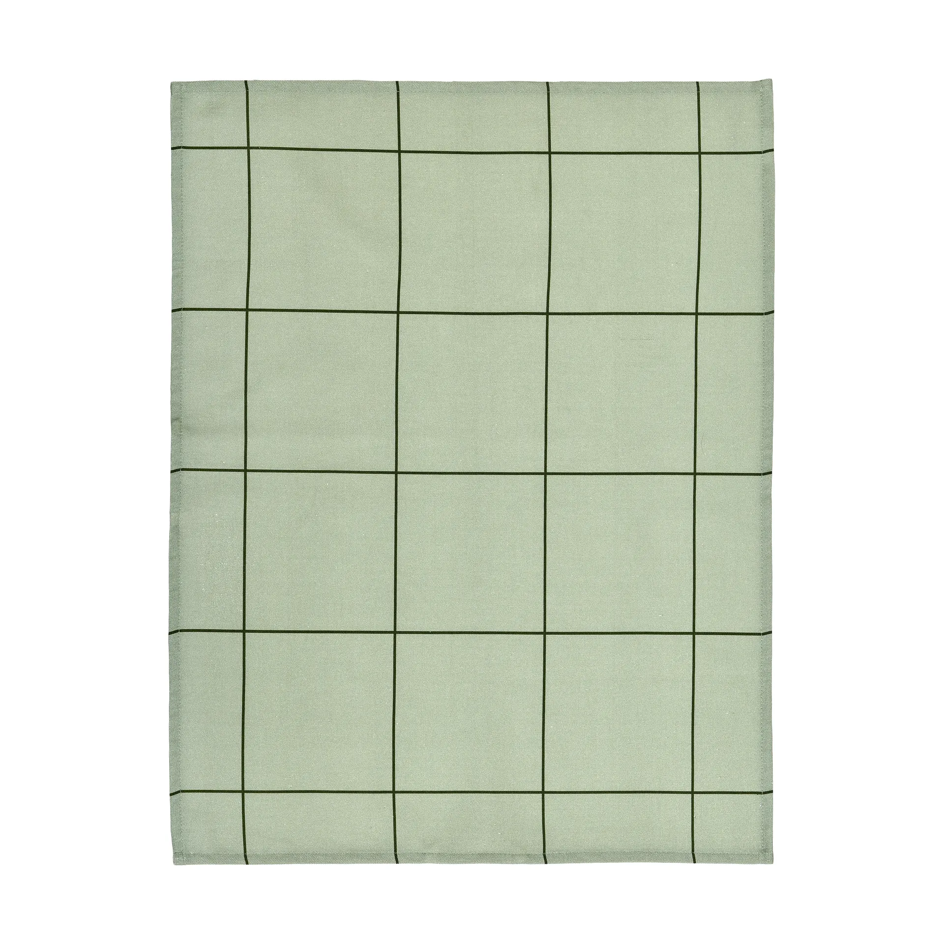 Checks & Stripes kitchen towel, Green, 50x70 cm Muurla