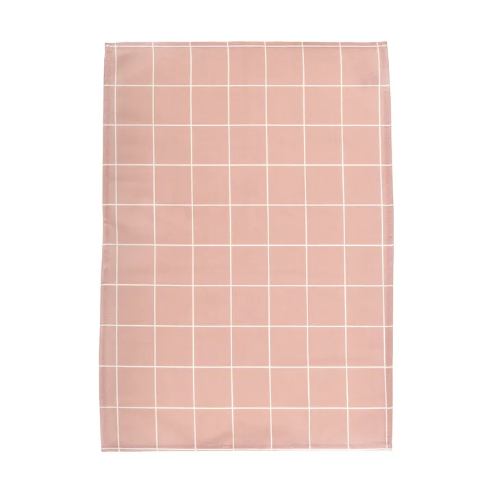 Checks & Stripes kitchen towel - Pink, 50x65 cm - Muurla