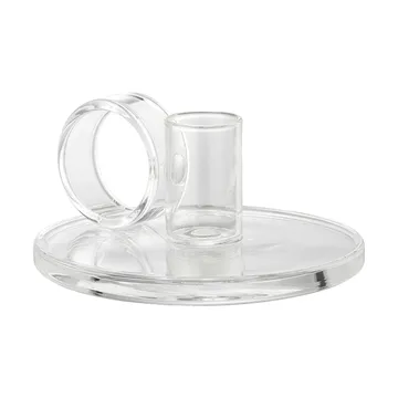 Loop candle holder Ø11 cm - Clear - Muurla