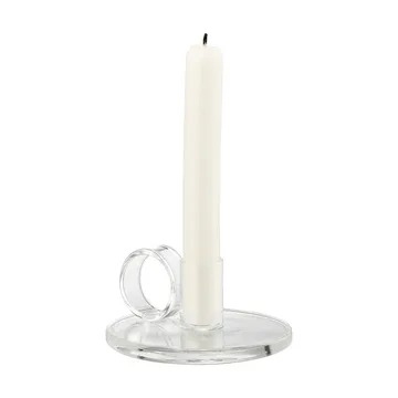 Loop candle holder Ø11 cm - Clear - Muurla
