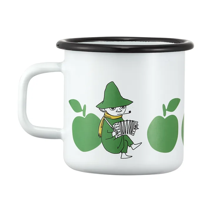 Moomin enamel mug 37 cl - Joyfull Apples - Muurla