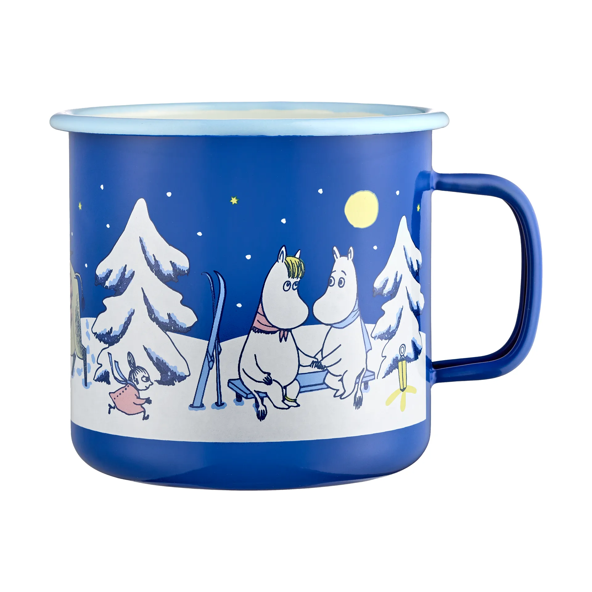 Moomin enamel mug 80 cl, Starry night Muurla