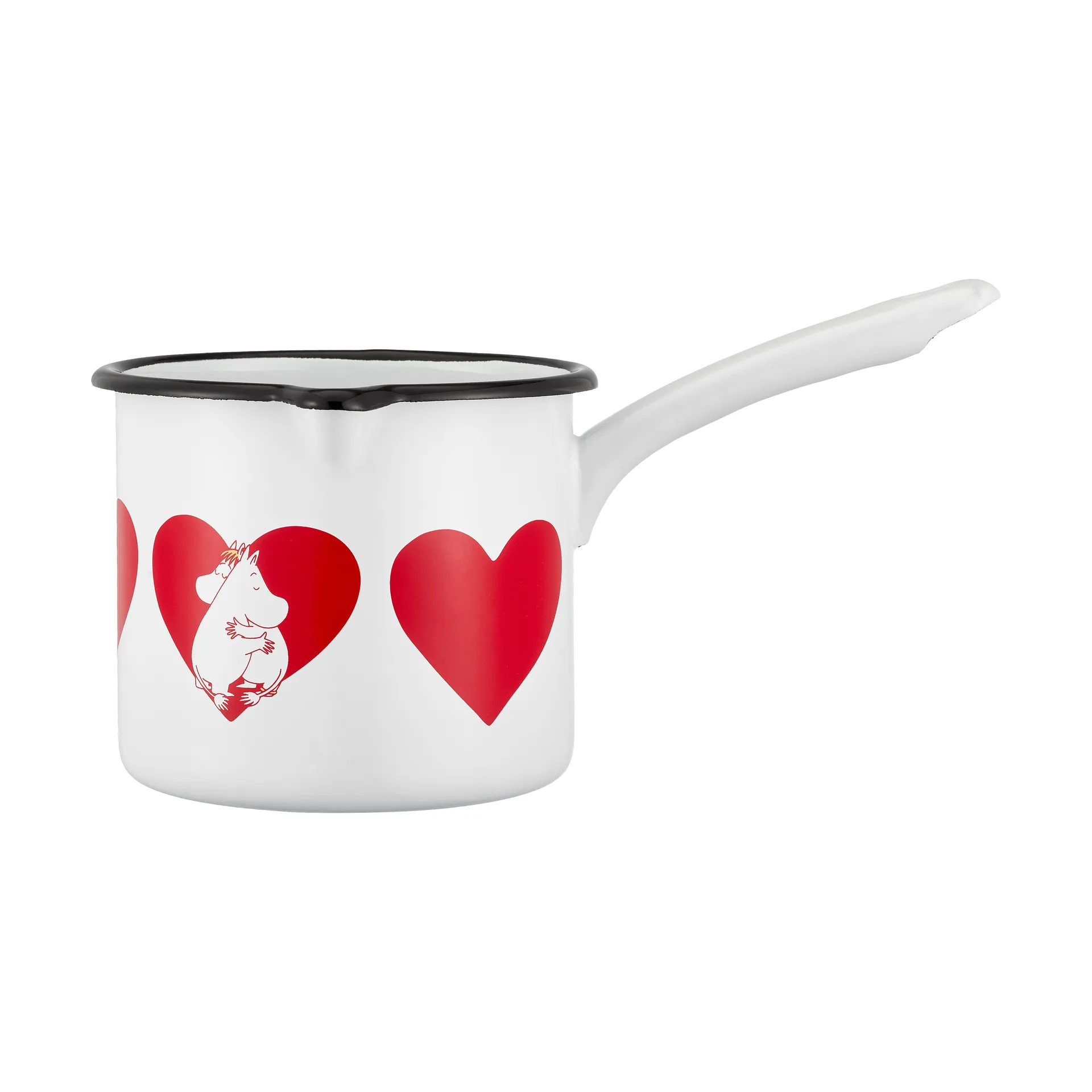 Moomin enamel saucepan 1.3 L, Heart Muurla
